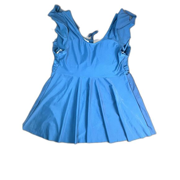 Daci Plus Size Tankini Flowy Top 2pc Tummy Control Swimwear Summer SZ 4XL:NWOT - Picture 3 of 12